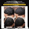 Natural Wave Pomade for Men Strong Hold, Easy Wash (Wave Pomade, 2 Wave Brushes, Silky Durag) Promotes Moisture, Control & Shine