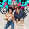 Music Balloons Birthday Balloon Garland Arch Kit, Disco Ball Balloon, 5 Inch 10 Inch Rose Red Blue Black Latex Balloon, Music Note Foil Balloon for Karaoke Birthday Decor (Classic Series)