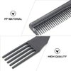 HEALLILY 10Pcs Carbon Lift Teasing Combs Plastic Salon Teasing Back Combs Black Hair Pick Comb Anti Static Portable Comb for Women Most Hair Types 1