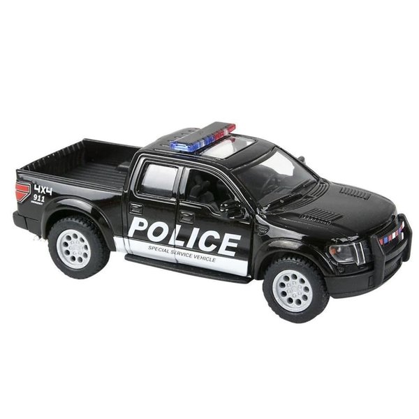 KiNSMART 2013 Ford F-150 SVT Raptor Supercrew Police Edition 1:46 Scale Die Cast Metal Model Toy Truck