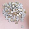 Set of 200pcs Small Round Glass Crafts, Real Glass Mirror Mosaic Tiles (Dia 1x1cm)