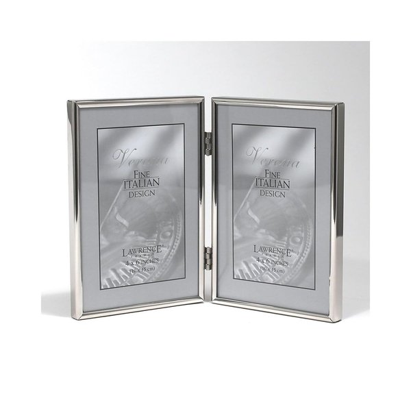 Lawrence Frames 650046D Simply Silver Metal 6.14" x 4.21" Picture Frame