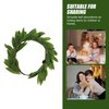 Lurrose Olive Branch Wreath Green Leaf Crown Artificial Spring Summer Wreath Front Door or Home Decoration Green Leaves Artificial Spring Garland for Spring Fireplace Wall Office Decoration