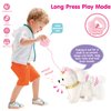 Electronic Walking Plush Dog Toy with Remote Control Leash, Realistic Interactive Puppy Pet Dog, Walking, Barking, Wagging Tail & Nod Head, Includes Puppy Accessories, Gifts for 3-6 Year Boys Girls