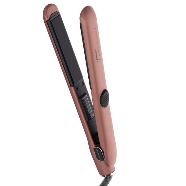 GAMMA+ Keratin Glory Hair Straightening Iron 6 Heat Settings Rose Gold