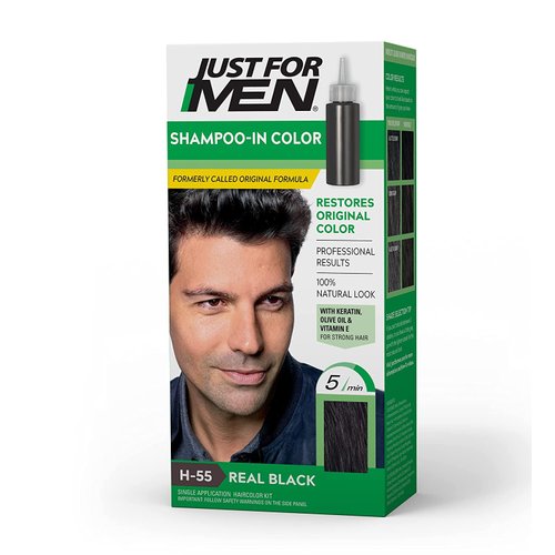JUST FOR MEN Hair Color H-55 Real Black 1 Each (Pack of 10)