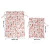 Set of 24 Christmas Burlap Gift Pouches with Drawstring,Jewelry Candy Bag Little Gifts Bags for Wedding Birthday Party Favors DIY Craft,5x7 Inch and 4x5 Inch