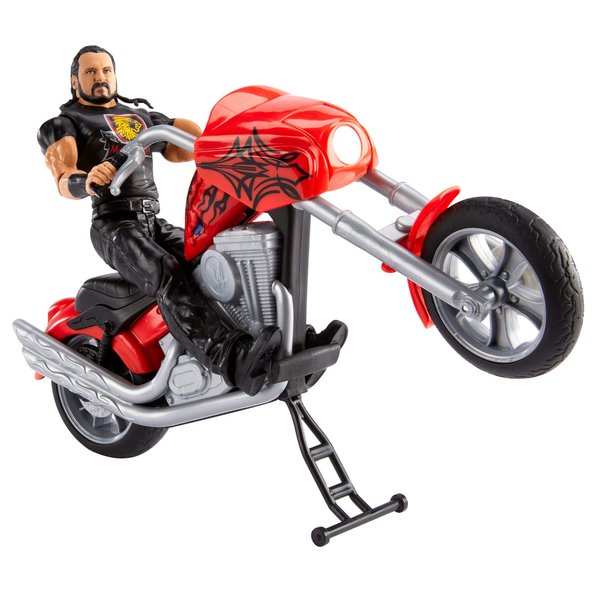 Mattel WWE Wrekkin' Slamcycle Vehicle & Action Figure Playset with Toy Motorcycle & Drew McIntyre 6-inch Collectible, Wheelie Action & Breakaway Parts