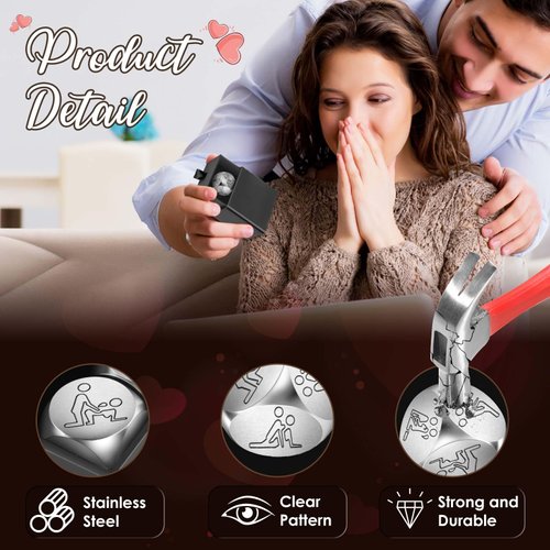 ADDWel Romantic Anniversary Birthday Gifts for Couples, Naughty Date Night Games Decision Dice Presents for Boyfriend Girlfriend Him Her, Valentines Day Christmas Funny Gifts for Husband Wife