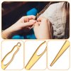 Bewudy 6 Pcs Interlocking Tool for Locs, Interlocking Dreadlock Tool, Sisterlock Retighten Tool, Crochet Needle for Maintaining Your Dreadlocks Hair Extensions Styling Tools