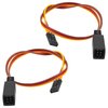 2Pcs ShareGoo JR Style Servo Splitter 1 Male to 2Female Y Harness Leads Y Splitter Cable Lead Wire 350mm for RC Cars Airplane Helicopter Drone Receiver Servo ESC