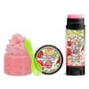 Fully Bloomed Soothing & Luscious Lips by OverSoyed Exfoliator & Chapped Lip Repair Lip Care Combo | Artisan Handcrafted to Order Rose Petal Woody Greenness Flavored Exfoliating Sugar Lip Scrub & Lip Moisturizer Balm Gift Set