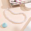 Staqlo 2PCS Beaded Phone Lanyard Wrist Strap Handmade Girly Style Fixed Beads Pearl Bracelet Camera Car Key USB Phone Charm Decoration Anti Lost String Mobile Phone Chain