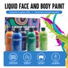 VIOLA HOUSE Makeup Liquid Face and Body Paint, Professional Water Based Face & Body, Makeup Special Effect for Adults, Kids, SFX Makeup Kit Cosplay Halloween (6 colors set)