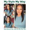 KLAIYI Yaki Straight Bob Wig Bye Bye Knots Glueless Pre Everything 13x4 Lace Frontal Wigs Human Hair Pre Cut Pre Plucked Pre Bleached Put On and Go Wigs for Beginners 30S Easy to Wear Kinky Wig 14Inch