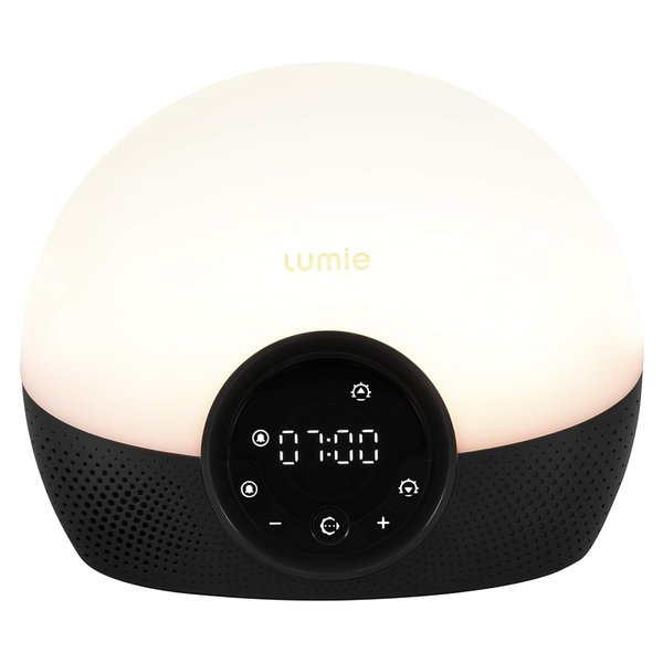 Lumie Bodyclock Glow 150 - Alarm Clock Simulates Sunrise & Sunset - Bedside Lamp with Customizable Light Duration - Wake-Up Light, Night Light & Reading Light - with Warm LEDs