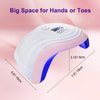 eodci 168W UV LED Nail Lamp, UV Light for Nails Dryer for Gel Nail Polish Curing Lamp, Auto Sensor, Professional Nail Light…