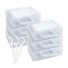 Travel Dental Floss Case, Modixun 6Pack 300pcs High Toughness Dental Floss Picks, Unflavored Dental Flossers, Dental Picks, Floss Picks, Toothpicks Sticks, Tooth Flossers with Travel Case, 300pcs
