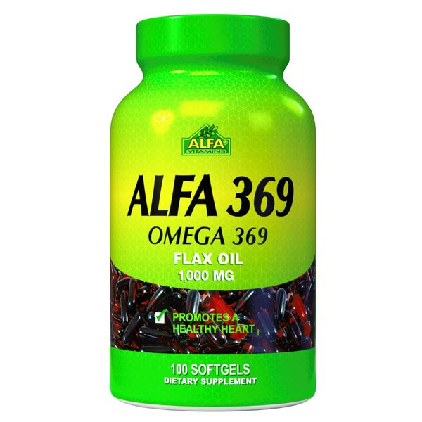 Alfa Vitamins Alfa 3-6-9 1000 Mg Nutrition Supplement, 100 Count
