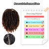 Dreadlock Ponytail Extensions 8 inch Loc Drawstring Ponytail Clip in on Ponytails Hair Extensions Fake Ponytail Hairpieces Loc Accessories for Black Women (1BT30, 8 inch)