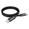 BoxWave Cable Compatible with CANVIART Canvia Smart Digital Canvas Display and Frame - DirectSync PD Cable (3ft) - USB-C to USB-C (100W), Type C Braided Charge and Fast Sync - Jet Black