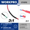 WORKPRO 100FT 1/4" Heat Shrink Tubing, 3:1 Ratio Dual Wall Adhesive Lined Heat Wire Shrink Wrap Tubing, Industrial and Marine Grade Shrinking Cable Tube, Insulation Sealing and Flame Retardant