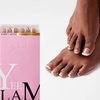 YeeLam Toe Nail Press Ons – 240 Pcs Short French Tip Press on Toenails, Brown Pink Square Shape Matte Toe Nail Tips, Soft Gel Press On Nails Toes, Affordable Luxury Press On Toenails for Women