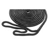 Attwood 117608-7 Premium Double Braided Nylon Dock Line, 3/8-Inch Thick, 20 Feet Long, Pre-Spliced One End, Black