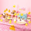 Glimin 44 Pcs Duck 1st Birthday Decorations Yellow Duck Balloon Rubber Duck Latex Balloon Animal Foil Balloon One Birthday Cake Topper Duck Party Tablecloths Duck Party Decor for Boys Girls(Cute)
