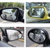 2 Pack of Blind Spot Mirror, Fan Shaped HD Glass Frameless Convex Rear View Mirror with wide angle Adjustable Stick, Blind Spot Mirror Compatible with Car SUV Van Pick Up Truck(Fan)