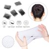 WeKen 10Pcs Black Hair Nets Elasticity Invisible Stretchy Elastic Edge Mesh Wig Nets for Women Girls Ballet Bun Sleeping Food Service 20" Individual Pack