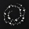 Wedding Hair Accessories, Zipetatah Bridal Headpieces for Wedding, Length 1M, Pearl Bridal Headpiece, Little Flower Bridal Hair Chain Headdress, Long Hair Band Coiling Headdress, Suitable for Weddings