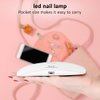 Sazzi Led Uv Nail Lamp UV Light for Resin, 24W, Industry Featured Low Heat Function, Cures 5 Fingernails or toenails at The Same time, Compatible with All Gels, for Gel Nail Resin.