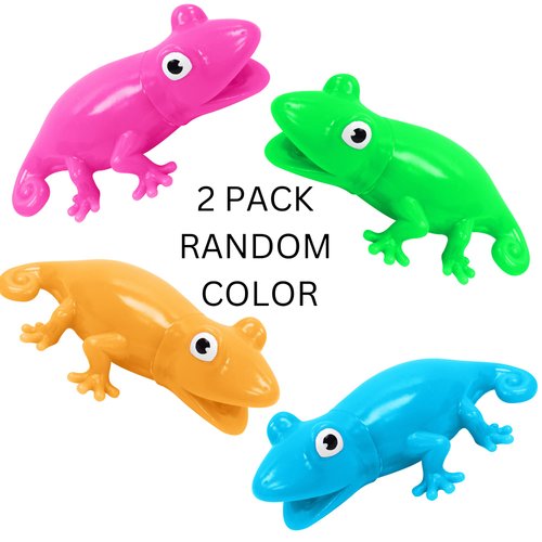 Animolds Baby Squeaky Toy Squeeze Party Favors Toys for Boys Novelty Toys & Amusements Screaming Rubber Gag Gifts Small Animal Toys Funny Dog Toys 6-8In Baby Sensory Toys 2PK(Squeeze Me Lizard 2PK)