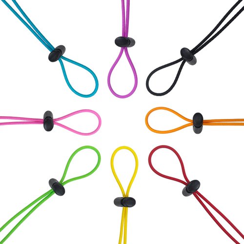 Flow Goggle Strap Kit (2-Pack) - Replacement Bungee Cord Straps for Swim Goggles (Solid Blue)