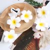 Women's Hawaiian Plumeria Flower Hair Clip Wedding Bridal Hairpin Barrette Hair Accessories - 10 Pieces