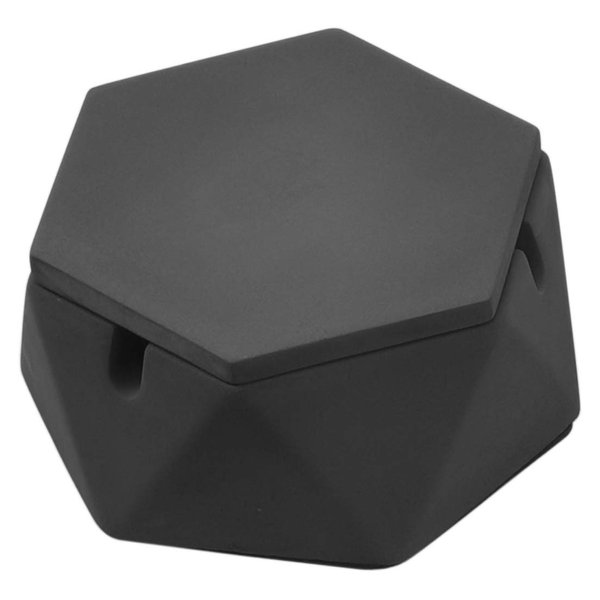 FREELOVE Concrete Ashtray with Lid & Stainless Steel Ashtrays for Cigarettes, Cement Ash Tray Weed Smoking Holder Indoor Smokeless Outdoor Windproof Patio Home Office Cool Decor, Dark Grey A