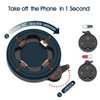 Out-Front Bike Stem Phone Mount, Quick-Release Bike Phone Mount for Mountain Bike Road Bike Scooter, Upgraded Aluminum Bicycle Phone Holder with Adhesive Adapter for 4.7-7.0" Smartphones and iPhone