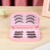HomeSoGood 2 Pack Empty False Eyelashes Storage Box, 3 Layer False Eyelash Case Fake Eye Lash Organizer with Makeup Mirror Travel Storage Case(Not Including False Eyelashes)