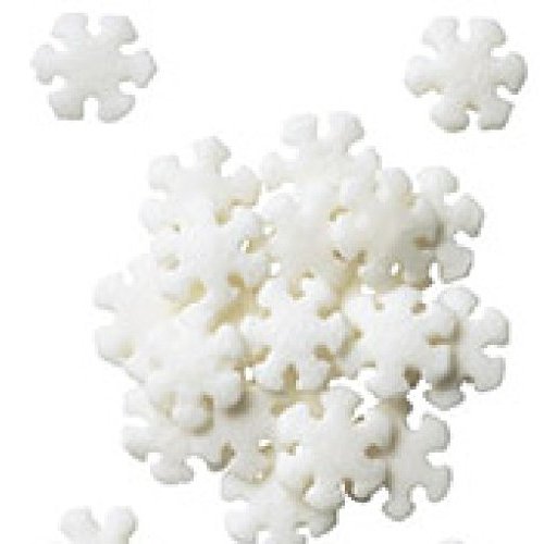Edible Confetti Sprinkles Cake Cookie Cupcake Quins Christmas Snowflake 8 Ounces