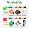 Maromalife 48PCS 22mm Replacement Refill Pads for 30mm Essential Oil Diffuser Necklace, Felt Pads for Aromatherapy Necklace Pendant Diffuser Bracelet Car Diffuser Vent Clip with 12 Colors, 0.87 Inch