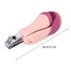 Light Zoom Nail Clipper, Stainless Steel Fingernail & Toenail Clippers with Magnifying Glass for Baby Elderly, Portable Lightweight Zoom Manicure Clipper (Pink+rose red)
