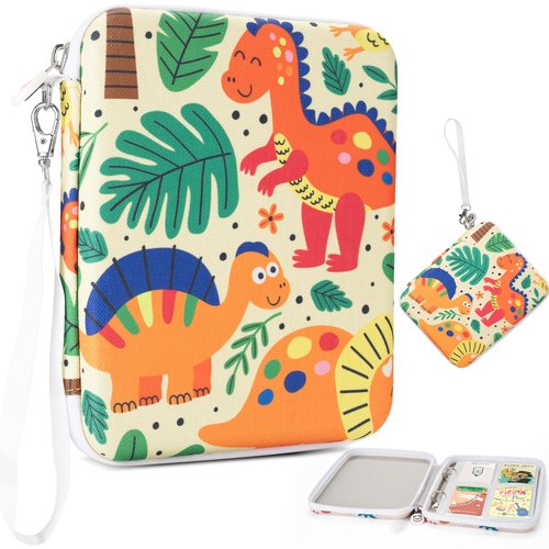 Card Case for Yoto Cards,80-Pockets Trading Yoto Player Card Binder with Zipper,Portable Card Holder Book for Holding Mini Audiobook Cards,Suitable for Boys and Girls(Wildlife)
