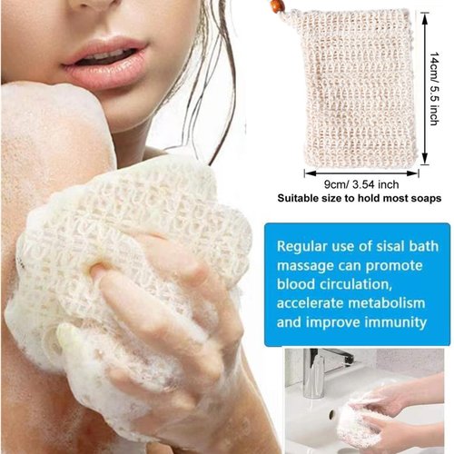 VEABEST Ginger Soap Ginger Bar Soap Turmeric Handmade Soap with Soap Saver Bag Moisturizing Deep Clean Effectively Ginger Bath Soap with Soap Exfoliating Bag