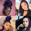 Lavender Purple Pre stretched Braiding Hair, 26 Inches Kanekalon Box Braids Hair Extensions, 3 Packs Yaki Texture Braiding Hair Pre stretched