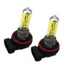 GOLDEN YELLOW 100w ONE PAIR HALOGEN XENON GAS FILLED H11 FOG LIGHT BULBS for 06 07 08 09 10 Ford Fusion/ 08 09 Ford Taurus (including X model)/ 08 09 Honda Accord 2dr/ 04 05 06 07 08 09 Honda Civic (including Hybrid)/