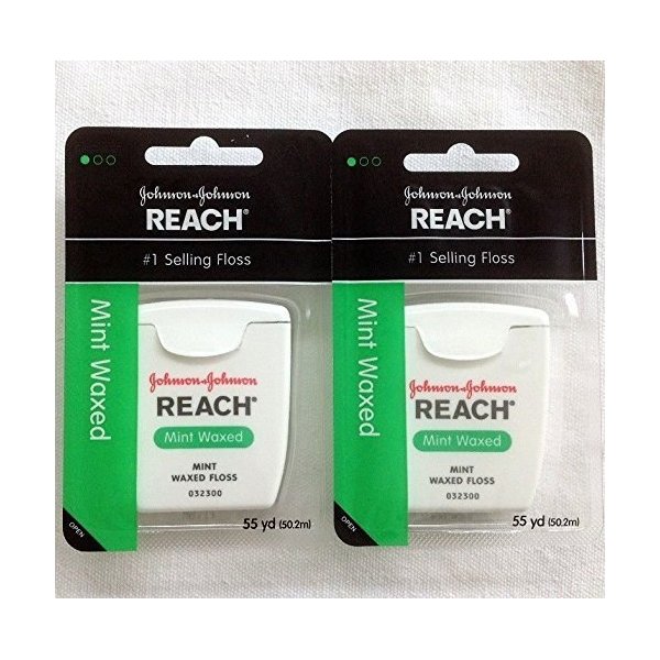 Reach Mint Waxed Dental Floss 50m (Pack of 2)
