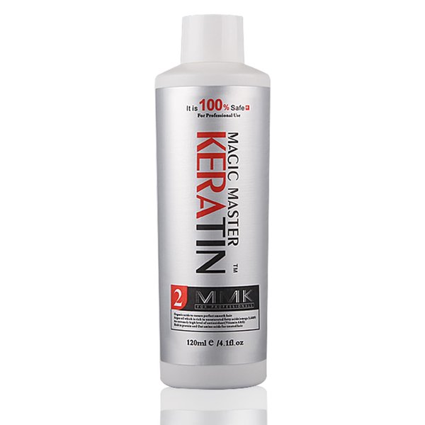 Brazilian Keratin Hair Treatment Straightening ,Magic Master Keratin 120ml Long Lasting Keratin Treatment Free Formalin Without Strong Smelling and Smoking Straighten Smooth Normal Curly Hair