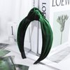 St Patrick's Day Knotted Headbands Irish Green Velvet Headband Headbands for Women and Girls Saint Patty's Day Hair Costume Green Accessories Head Band for Holidays Girls Gifts Wide Knot Hairbands