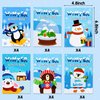 ANGOLIO Winter Game Activity Coloring Book for Kids Christmas Holiday Coloring Books, Fun Winter Party with Snowman Bear Animal Pattern Drawing Supplies for Winter School Classroom Rewards Goodie Bag